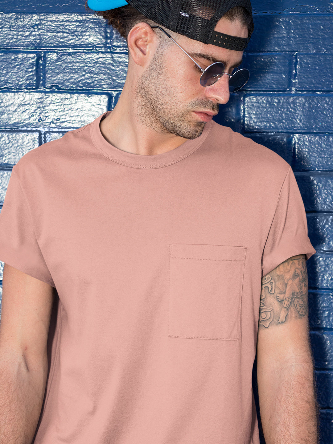 Premium Plain T-shirt : Salmon Pink