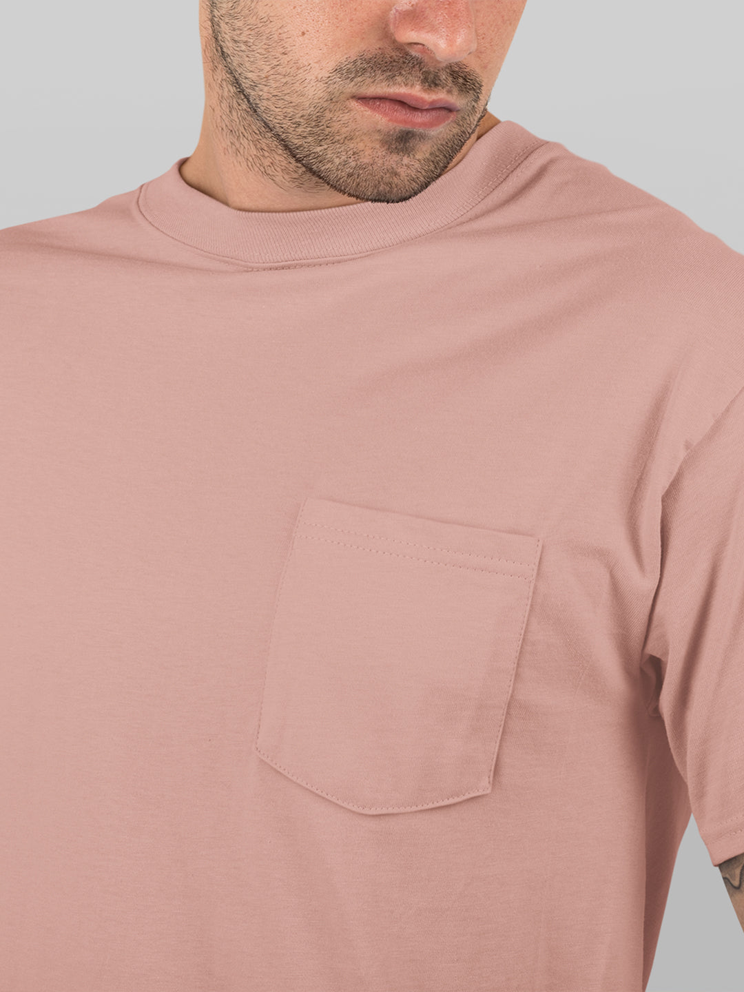 Premium Plain T-shirt : Salmon Pink