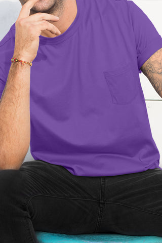 Super soft 100% Cotton T-Shirt : Purple