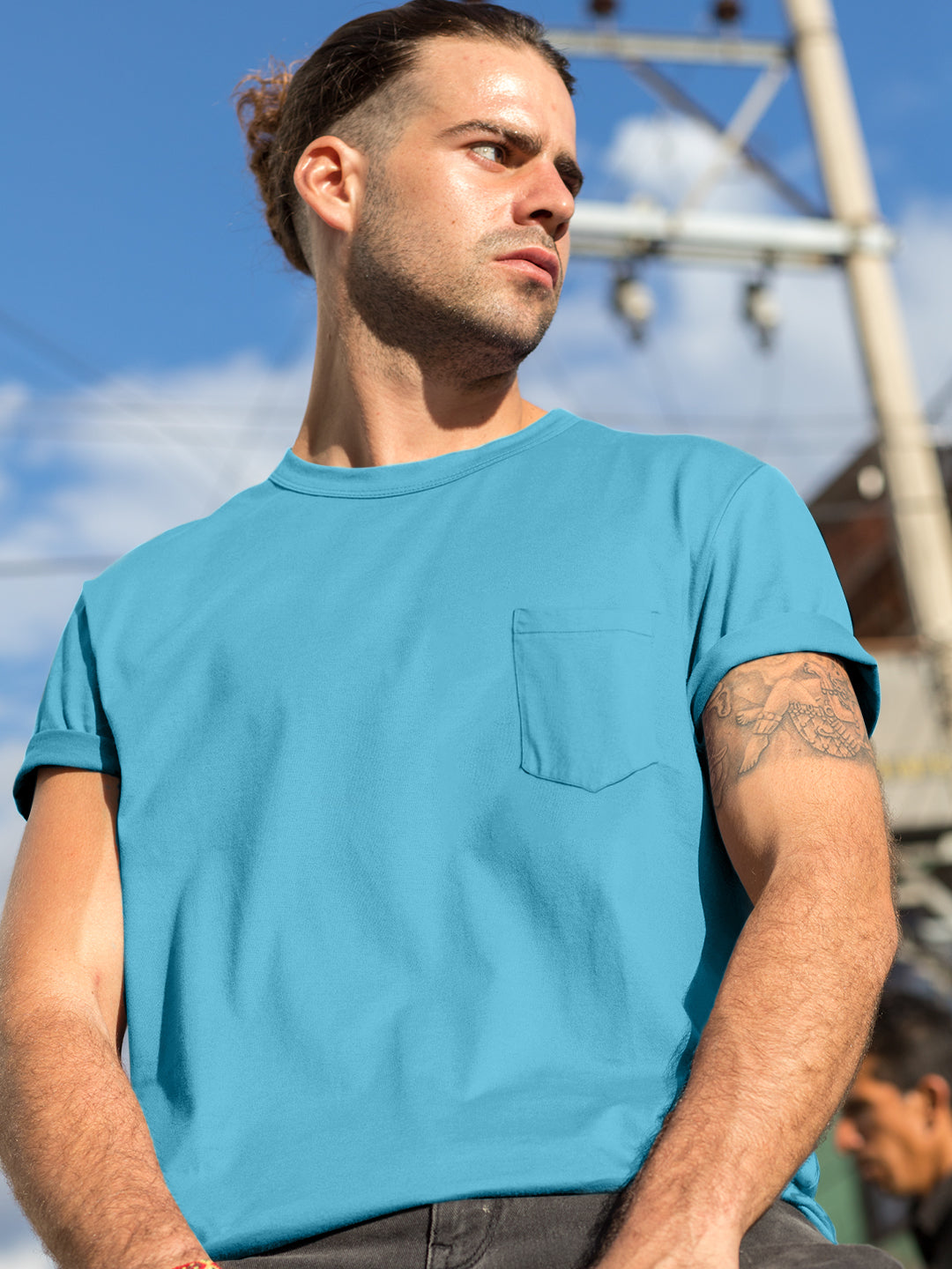 Supersoft 100% Cotton T-Shirt : Sky Blue